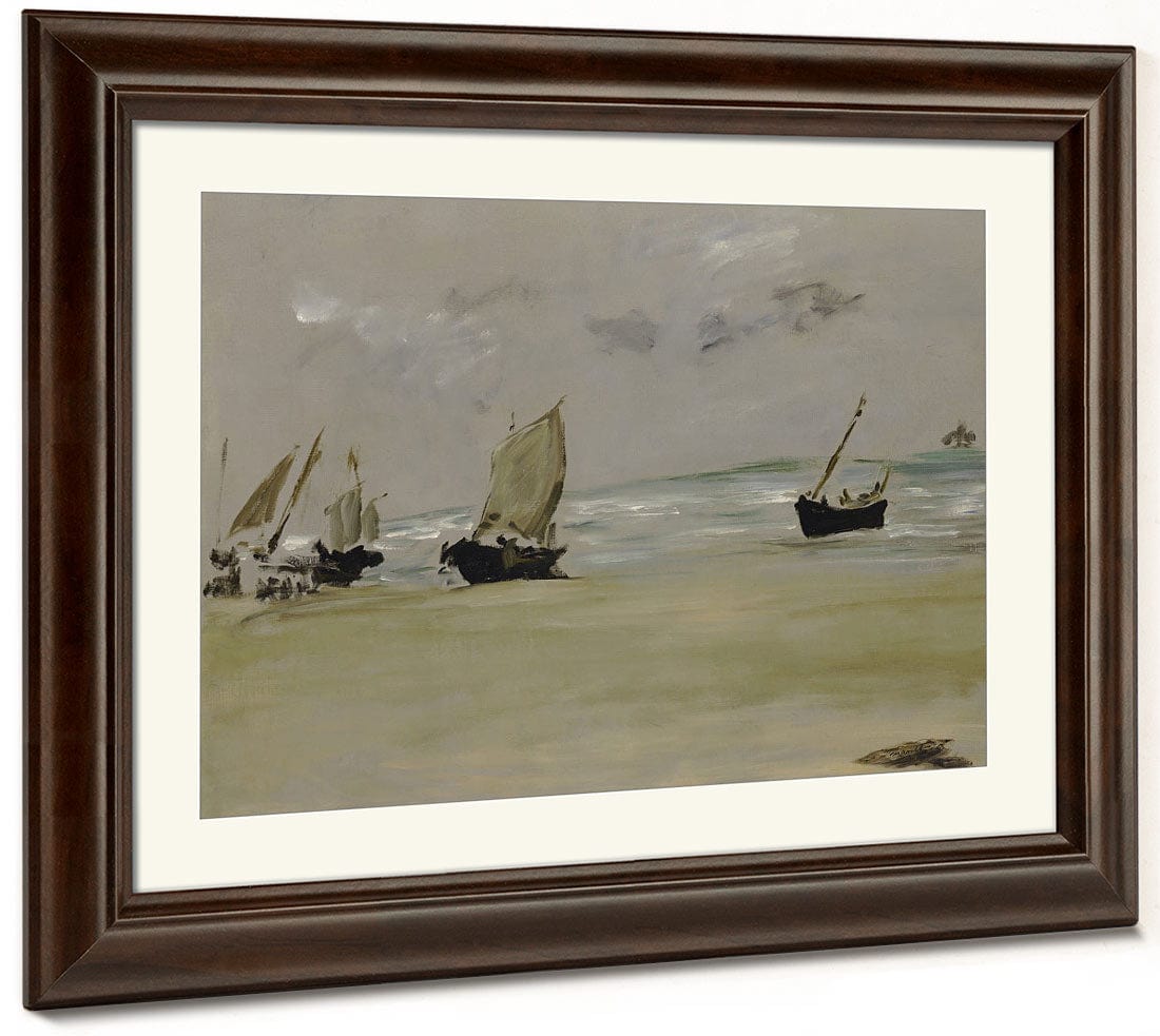 The Beach At Berck By Edouard Manet Fine Art Print 2