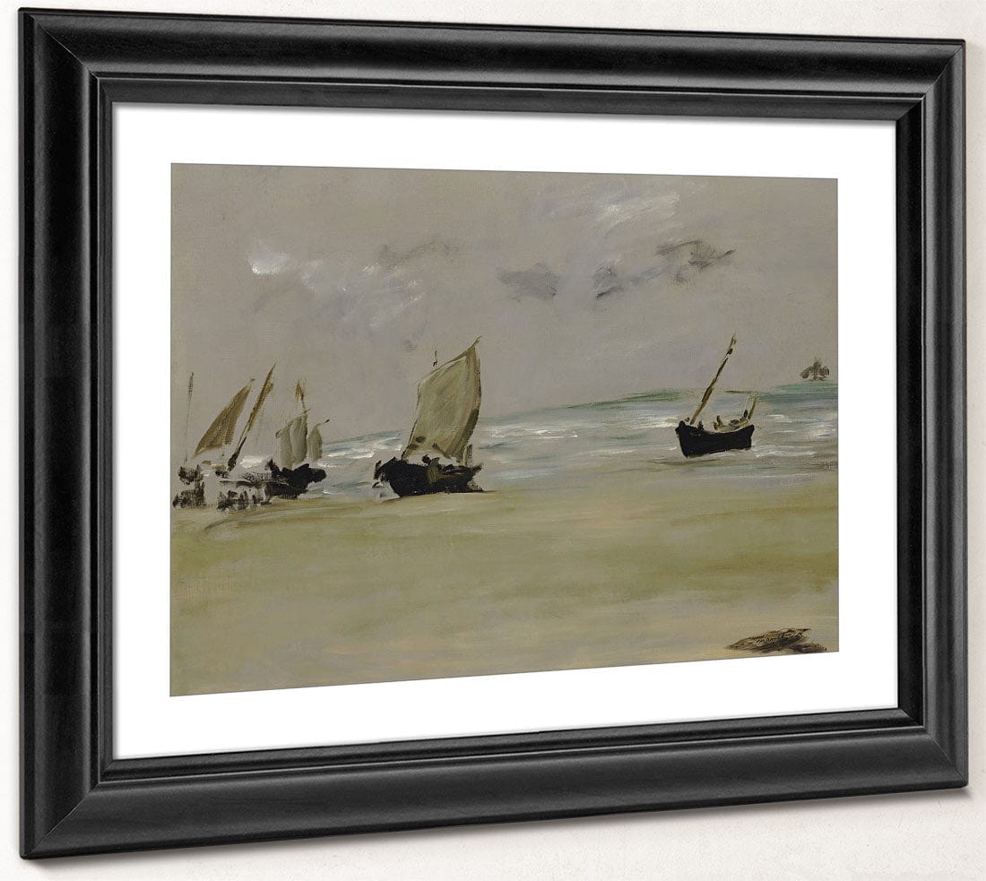 The Beach At Berck By Edouard Manet Fine Art Print 2