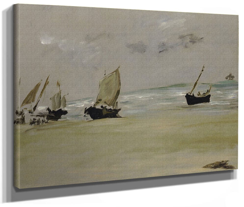 The Beach At Berck By Edouard Manet Fine Art Print 2