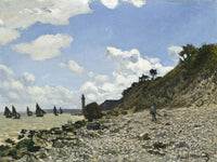 The Beach At Honfleur By Claude Monet Fine Art Print 2