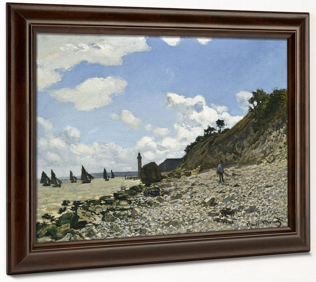 The Beach At Honfleur By Claude Monet Fine Art Print 2