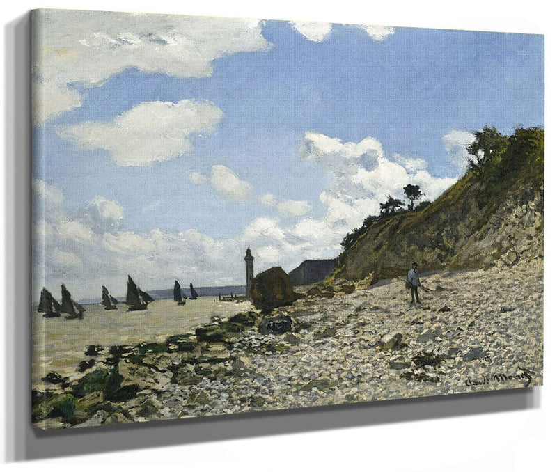 The Beach At Honfleur By Claude Monet Fine Art Print 2