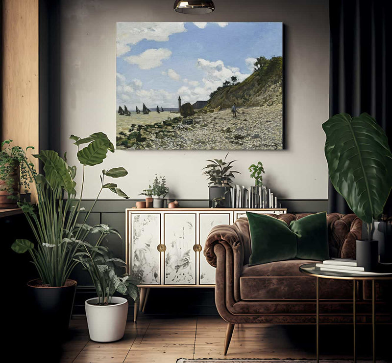 The Beach At Honfleur By Claude Monet Fine Art Print 2