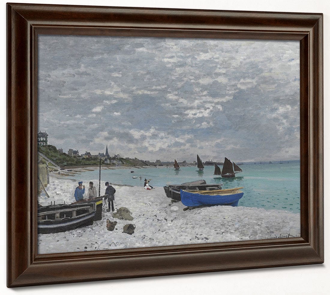 The Beach At Sainte Adresse By Claude Monet Fine Art Print 2