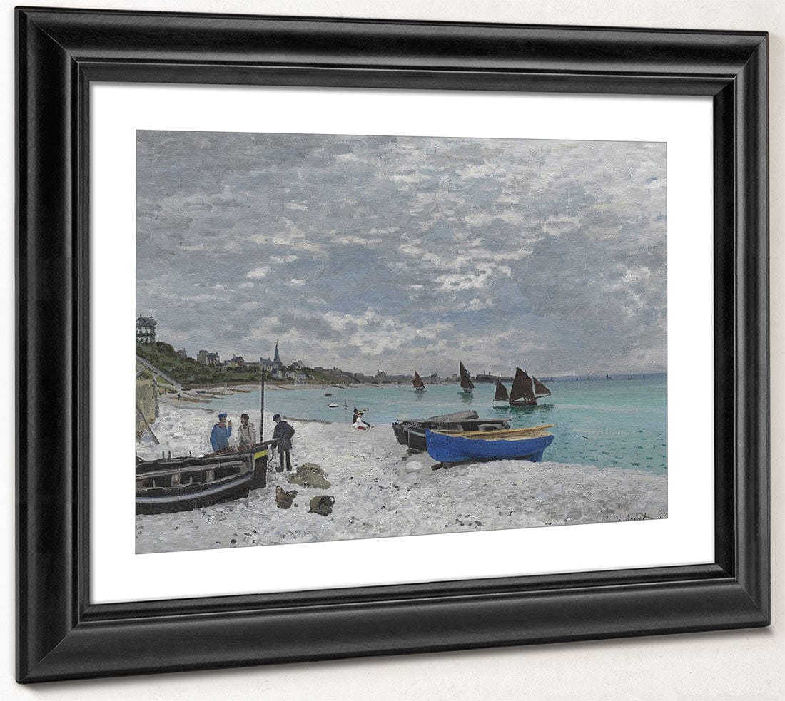 The Beach At Sainte Adresse By Claude Monet Fine Art Print 2