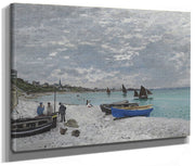 The Beach At Sainte Adresse By Claude Monet Fine Art Print 2