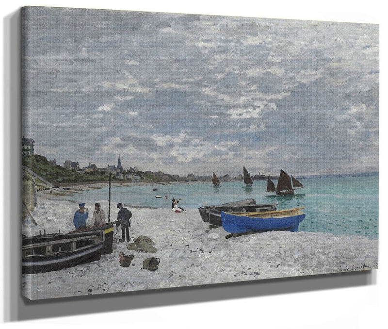 The Beach At Sainte Adresse By Claude Monet Fine Art Print 2