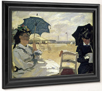 The Beach At Trouville By Claude Monet Fine Art Print 2