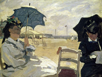 The Beach At Trouville By Claude Monet Fine Art Print 2
