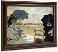 The Beach At Trouville By Claude Monet Fine Art Print 2