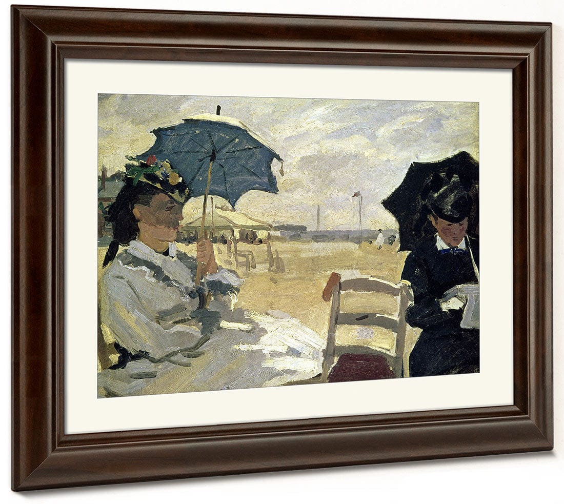 The Beach At Trouville By Claude Monet Fine Art Print 2