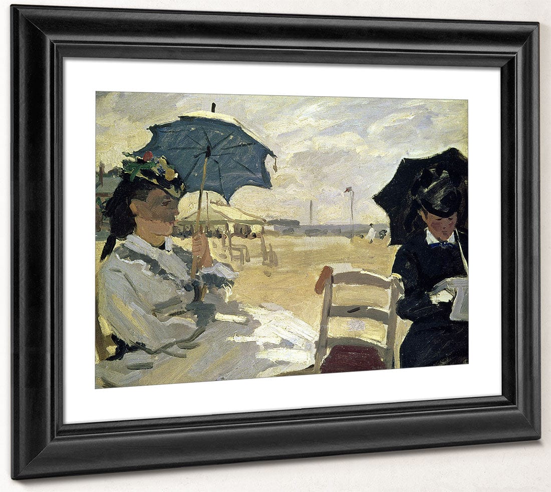 The Beach At Trouville By Claude Monet Fine Art Print 2