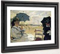 The Beach At Trouville By Claude Monet Fine Art Print 2