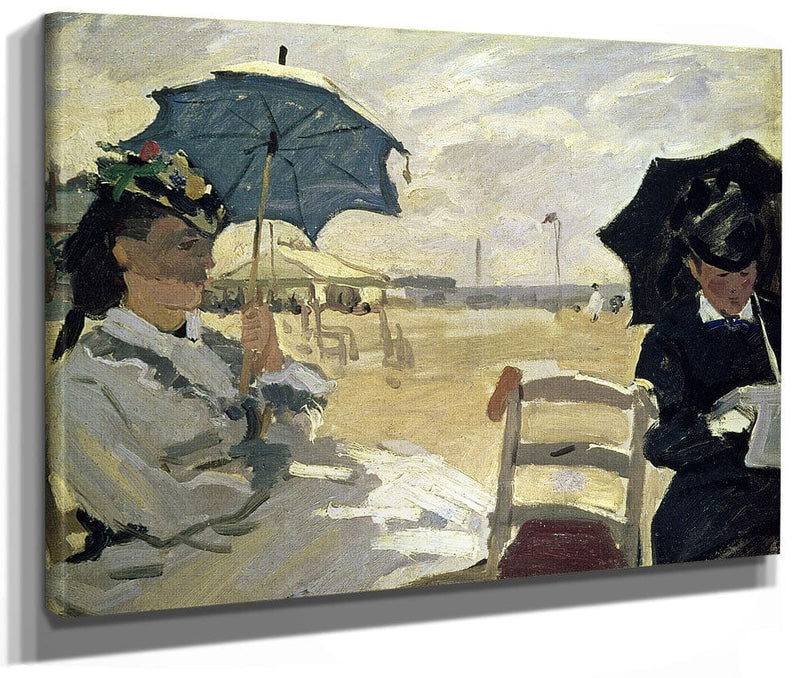 The Beach At Trouville By Claude Monet Fine Art Print 2