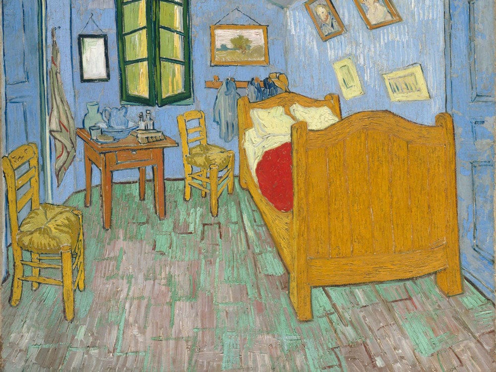 The Bedroom By Vincent Van Gogh Fine Art Print 2