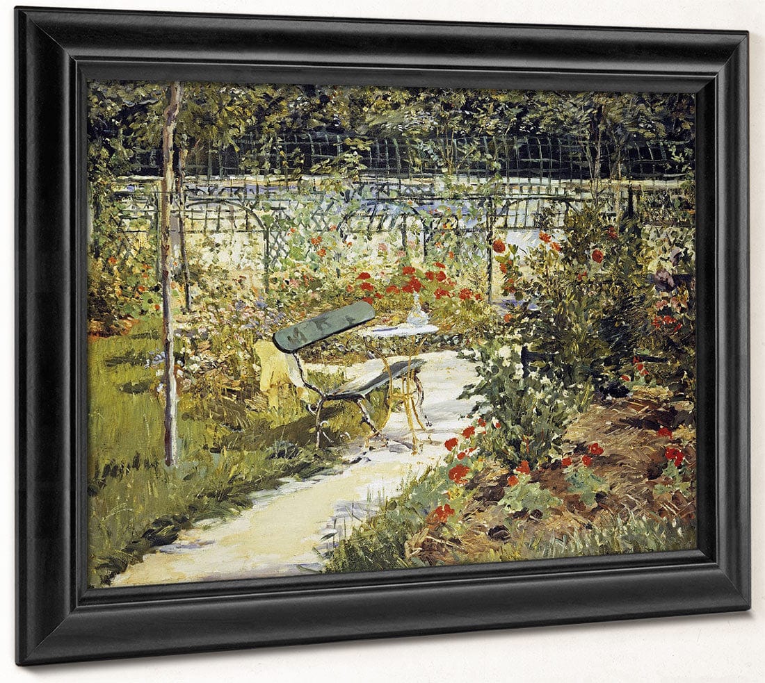 The Bench, The Garden At Versailles 1 By Edouard Manet Fine Art Print 2