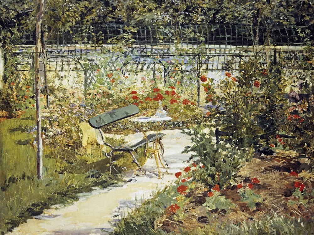 The Bench, The Garden At Versailles 1 By Edouard Manet Fine Art Print 2