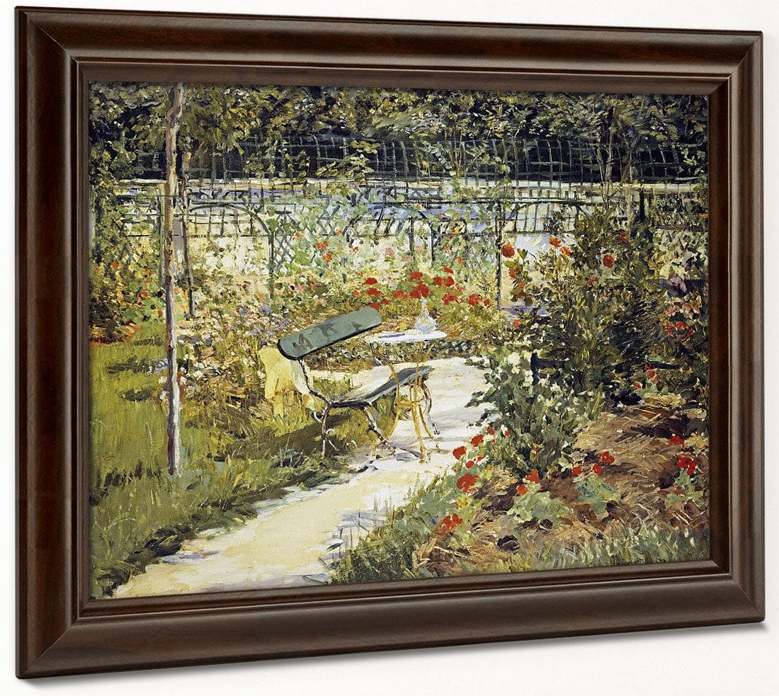The Bench, The Garden At Versailles 1 By Edouard Manet Fine Art Print 2