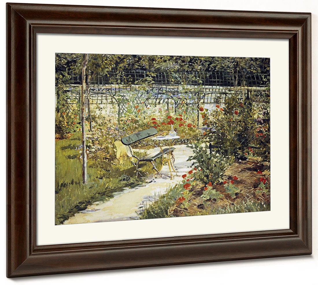 The Bench, The Garden At Versailles 1 By Edouard Manet Fine Art Print 2