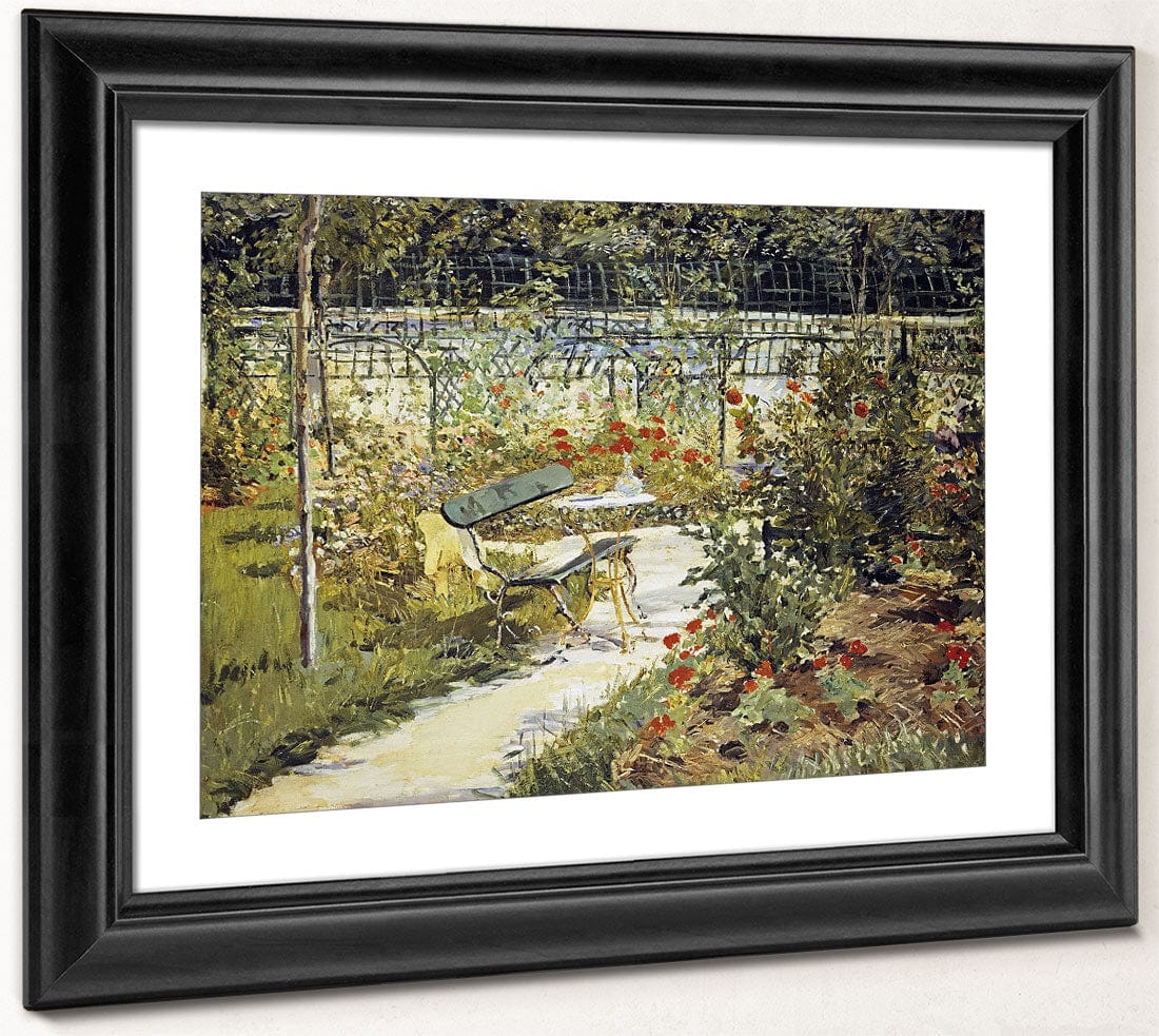 The Bench, The Garden At Versailles 1 By Edouard Manet Fine Art Print 2