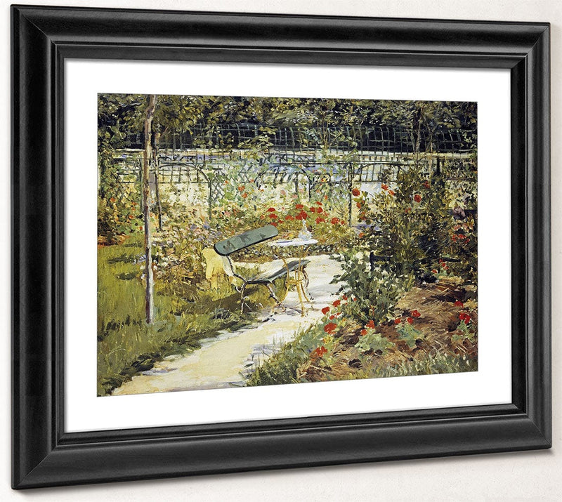 The Bench, The Garden At Versailles 1 By Edouard Manet Fine Art Print 2