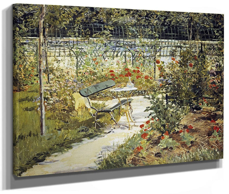 The Bench, The Garden At Versailles 1 By Edouard Manet Fine Art Print 2