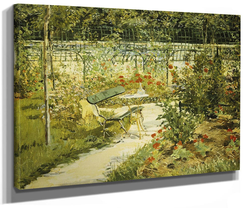 The Bench, The Garden At Versailles By Edouard Manet Fine Art Print 2