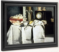 The Black Marble Clock By Paul Cezanne Fine Art Print 2