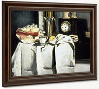 The Black Marble Clock By Paul Cezanne Fine Art Print 2