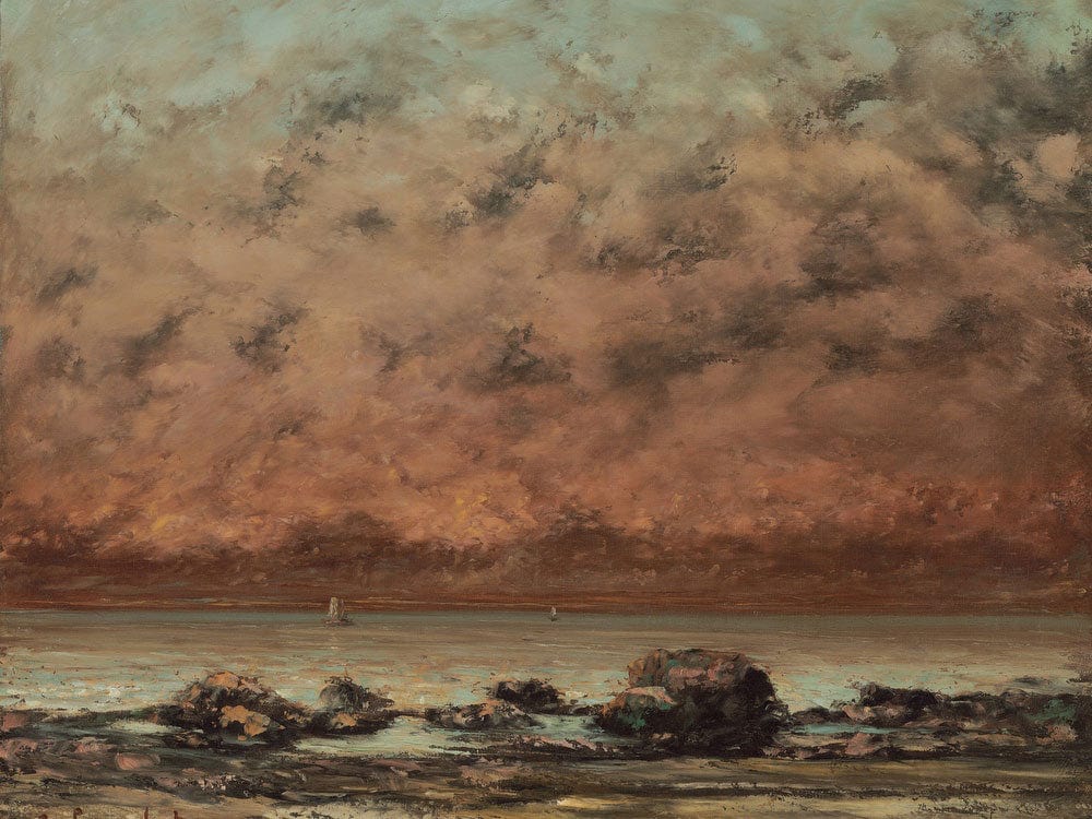 The Black Rocks At Trouville By Jean Desire Gustave Courbet Fine Art Print 2