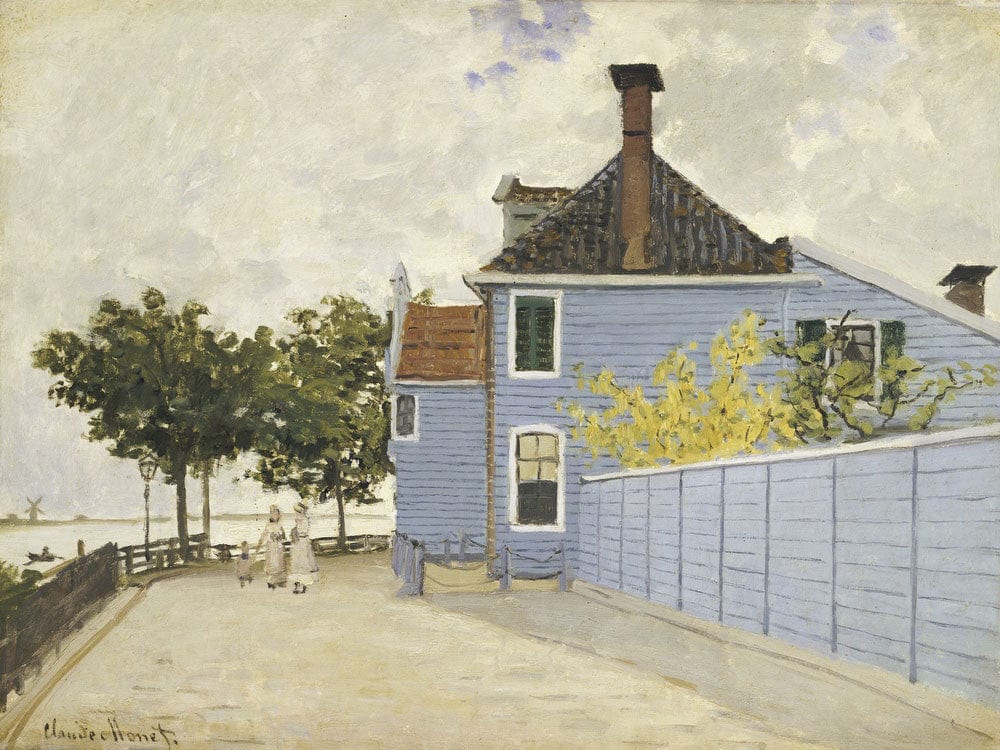 The Blue House, Zaandam By Claude Monet Fine Art Print 2