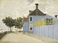 The Blue House, Zaandam By Claude Monet Fine Art Print 2