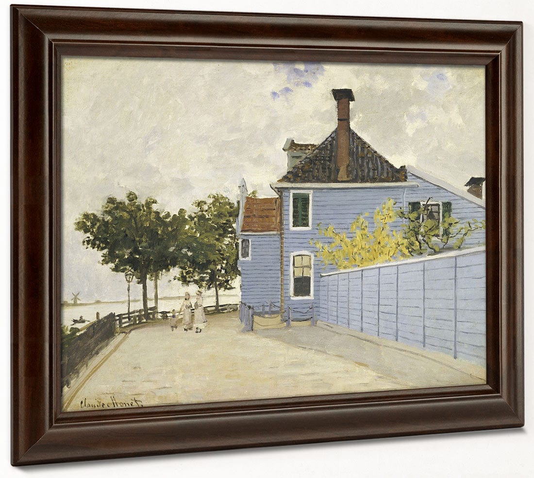 The Blue House, Zaandam By Claude Monet Fine Art Print 2
