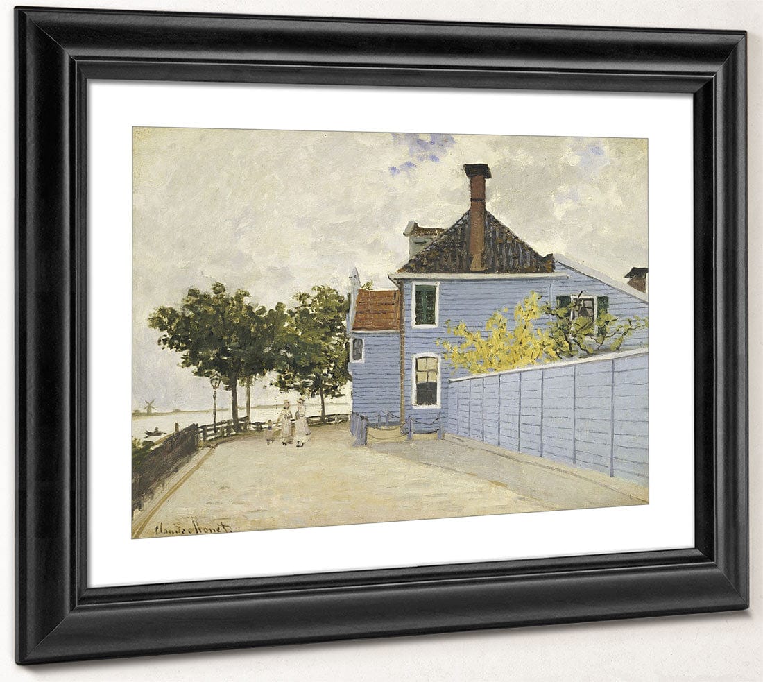 The Blue House, Zaandam By Claude Monet Fine Art Print 2