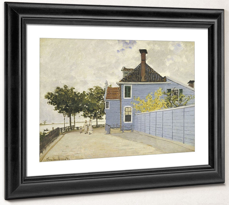 The Blue House, Zaandam By Claude Monet Fine Art Print 2