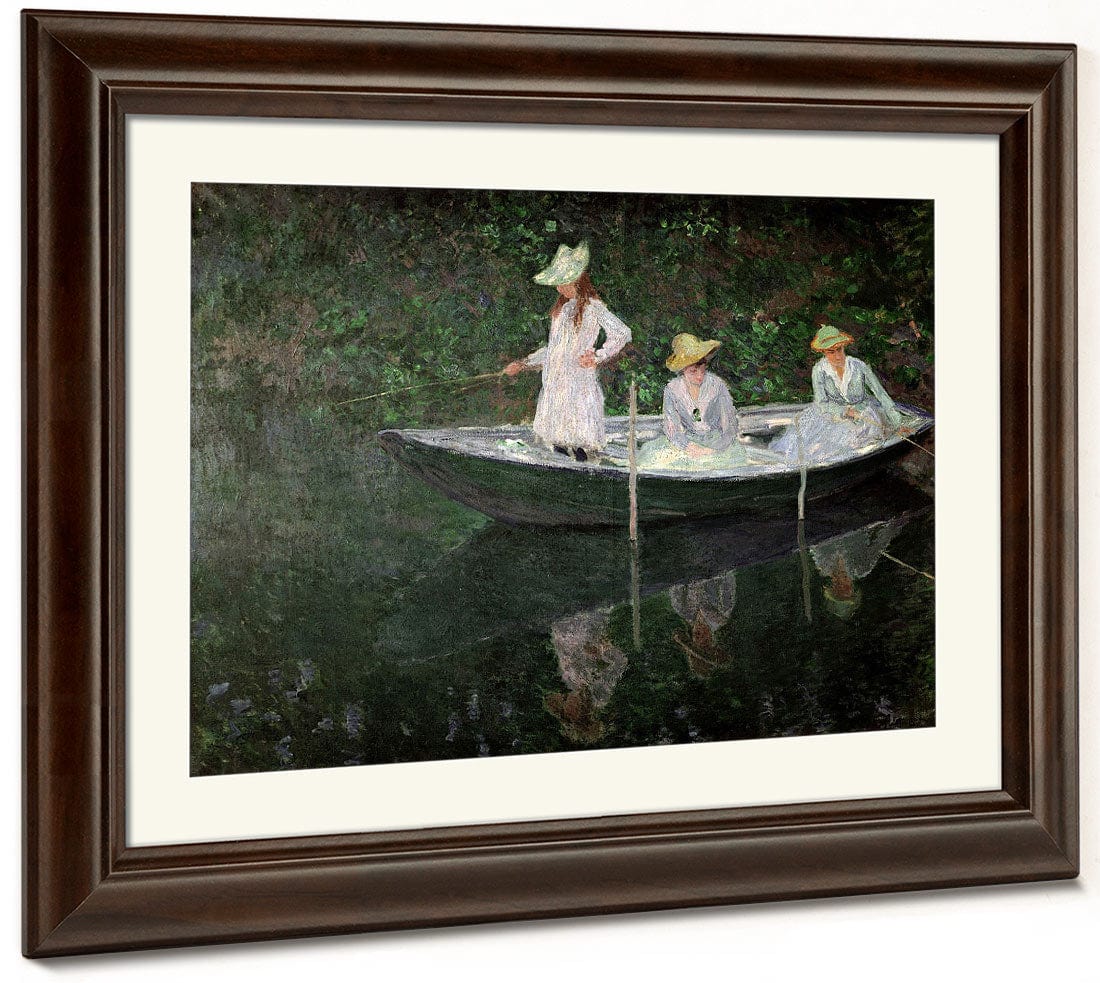 The Boat At Giverny By Claude Monet Fine Art Print 2