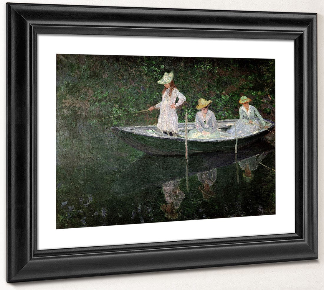 The Boat At Giverny By Claude Monet Fine Art Print 2