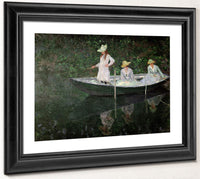 The Boat At Giverny By Claude Monet Fine Art Print 2