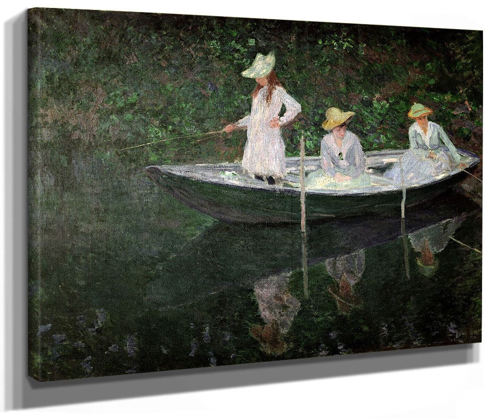 The Boat At Giverny By Claude Monet Fine Art Print 2