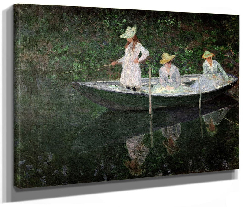 The Boat At Giverny By Claude Monet Fine Art Print 2
