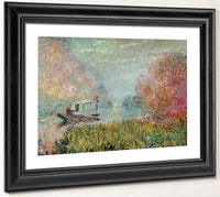 The Boat Studio On The Seine By Claude Monet Fine Art Print 2