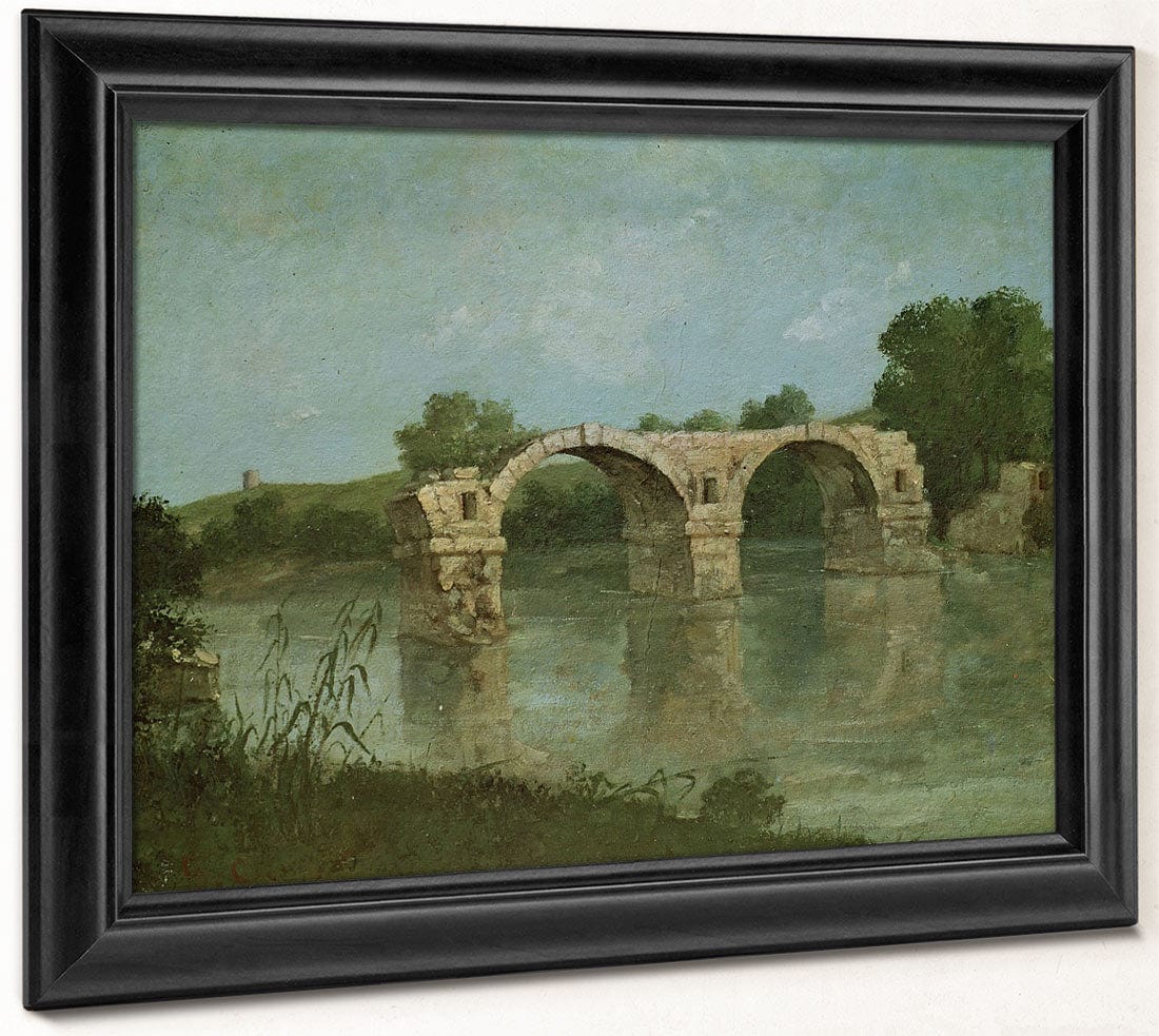 The Bridge At Ambrussum By Jean Desire Gustave Courbet Fine Art Print 2