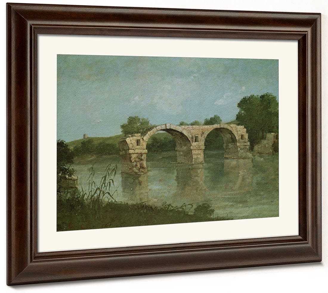 The Bridge At Ambrussum By Jean Desire Gustave Courbet Fine Art Print 2