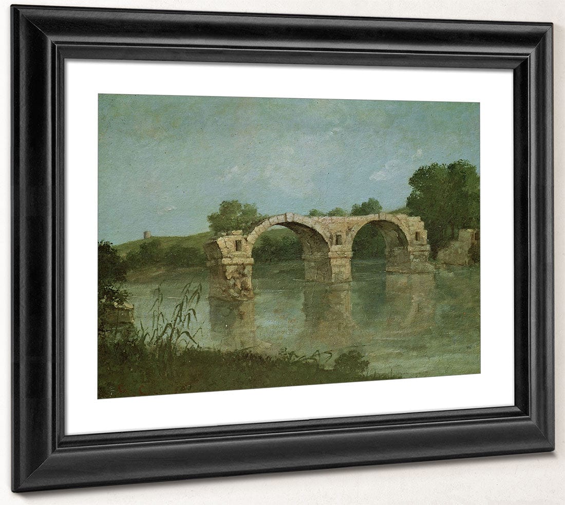 The Bridge At Ambrussum By Jean Desire Gustave Courbet Fine Art Print 2
