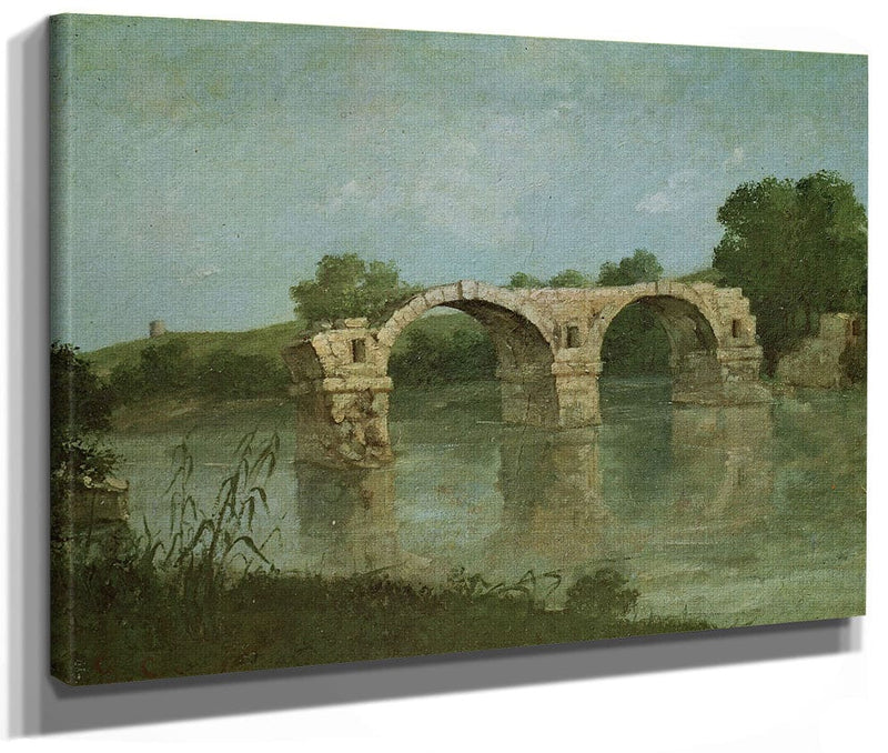 The Bridge At Ambrussum By Jean Desire Gustave Courbet Fine Art Print 2
