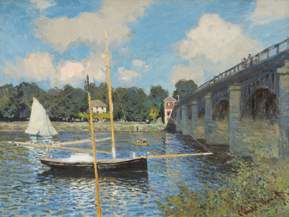 The Bridge At Argenteuil 1 By Claude Monet Fine Art Print 2