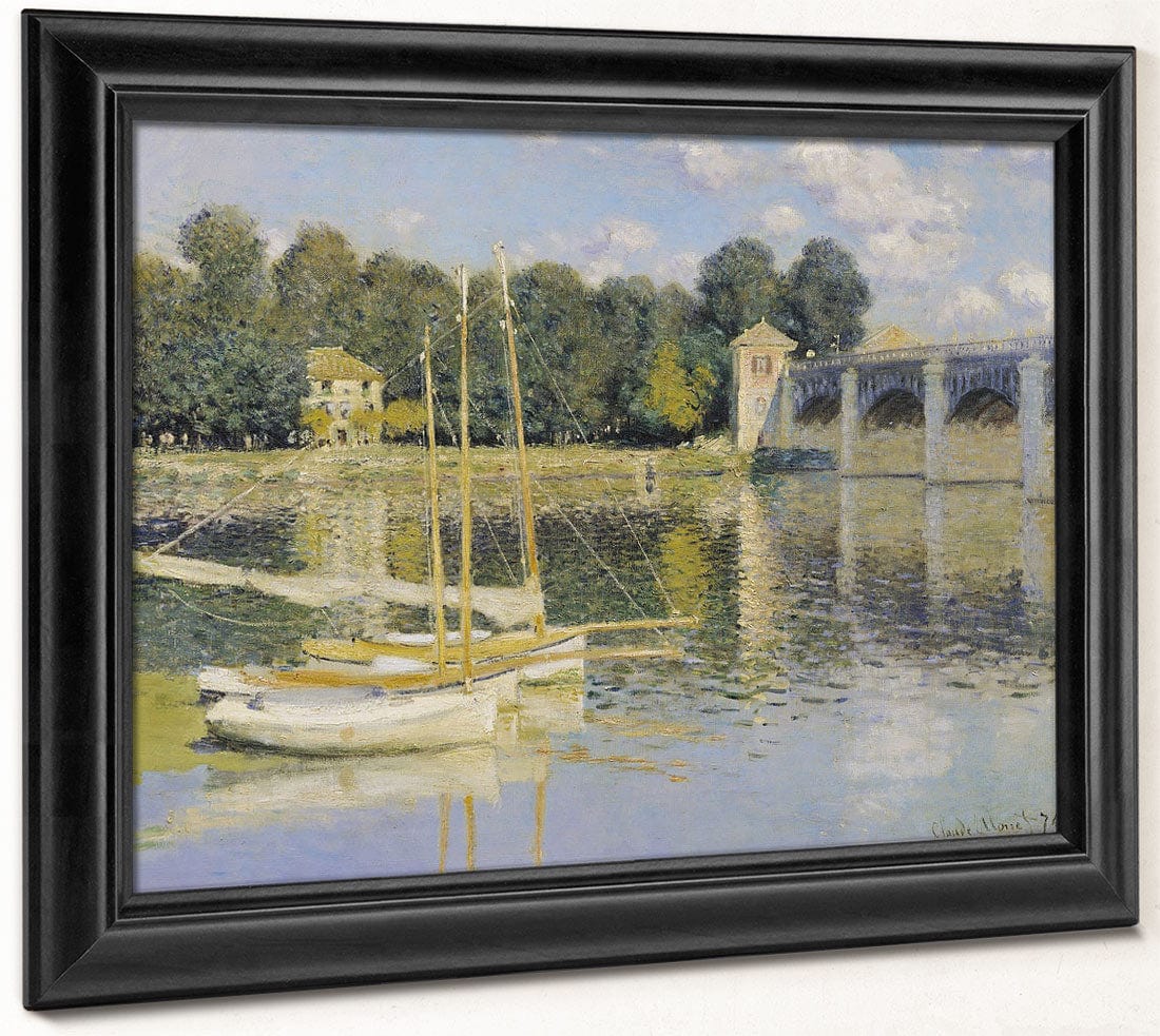 The Bridge At Argenteuil By Claude Monet Fine Art Print 2