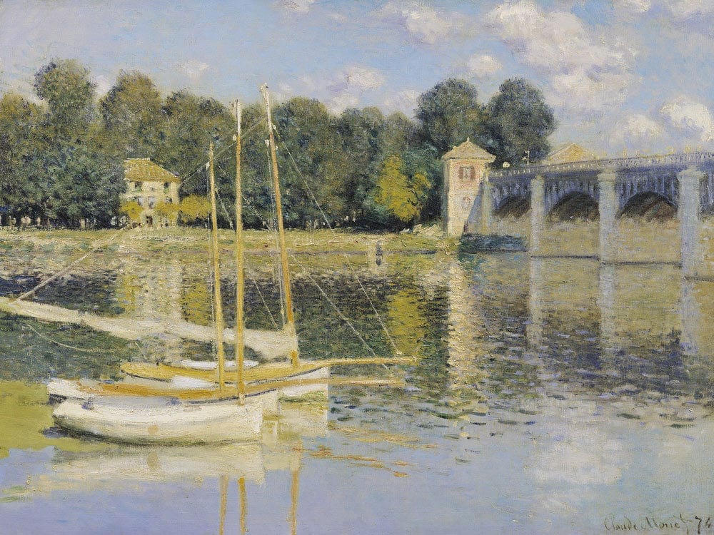The Bridge At Argenteuil By Claude Monet Fine Art Print 2