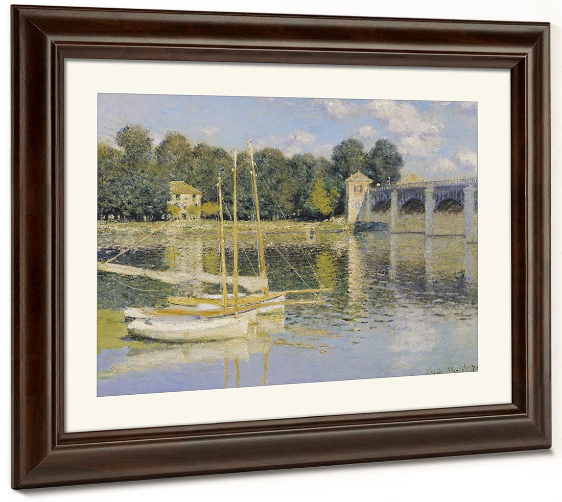 The Bridge At Argenteuil By Claude Monet Fine Art Print 2