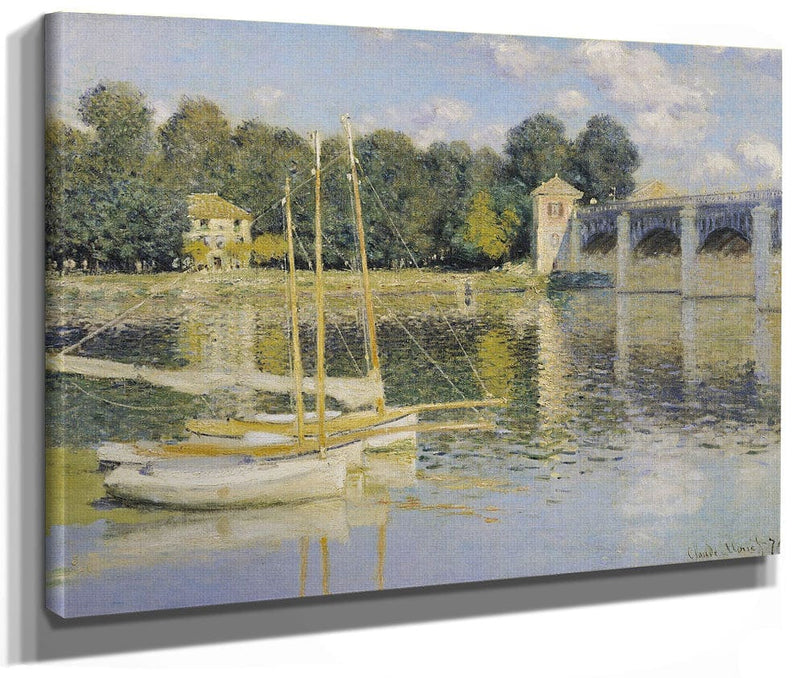 The Bridge At Argenteuil By Claude Monet Fine Art Print 2